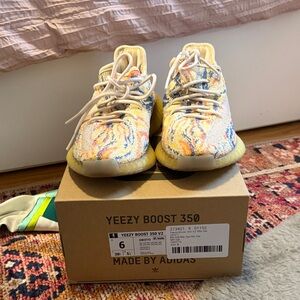 Adidas Kids Yeezy Boost 350 - Yellow and Blue